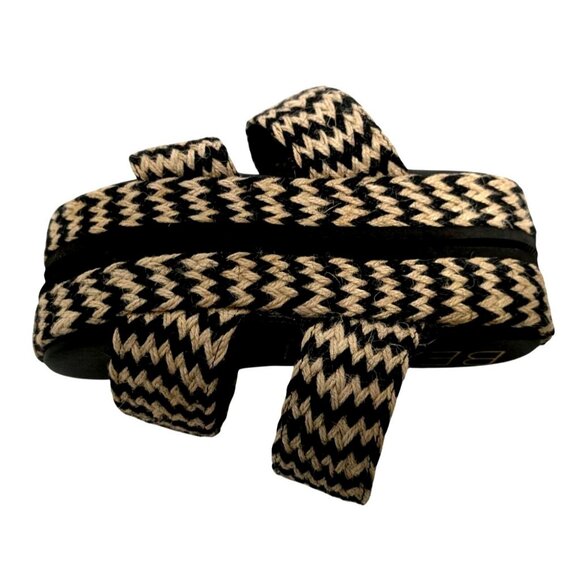 Beach by Matisse Borderline Platform Slide Sandals Boho Chevron Woven Womens 7 - Picture 5 of 9